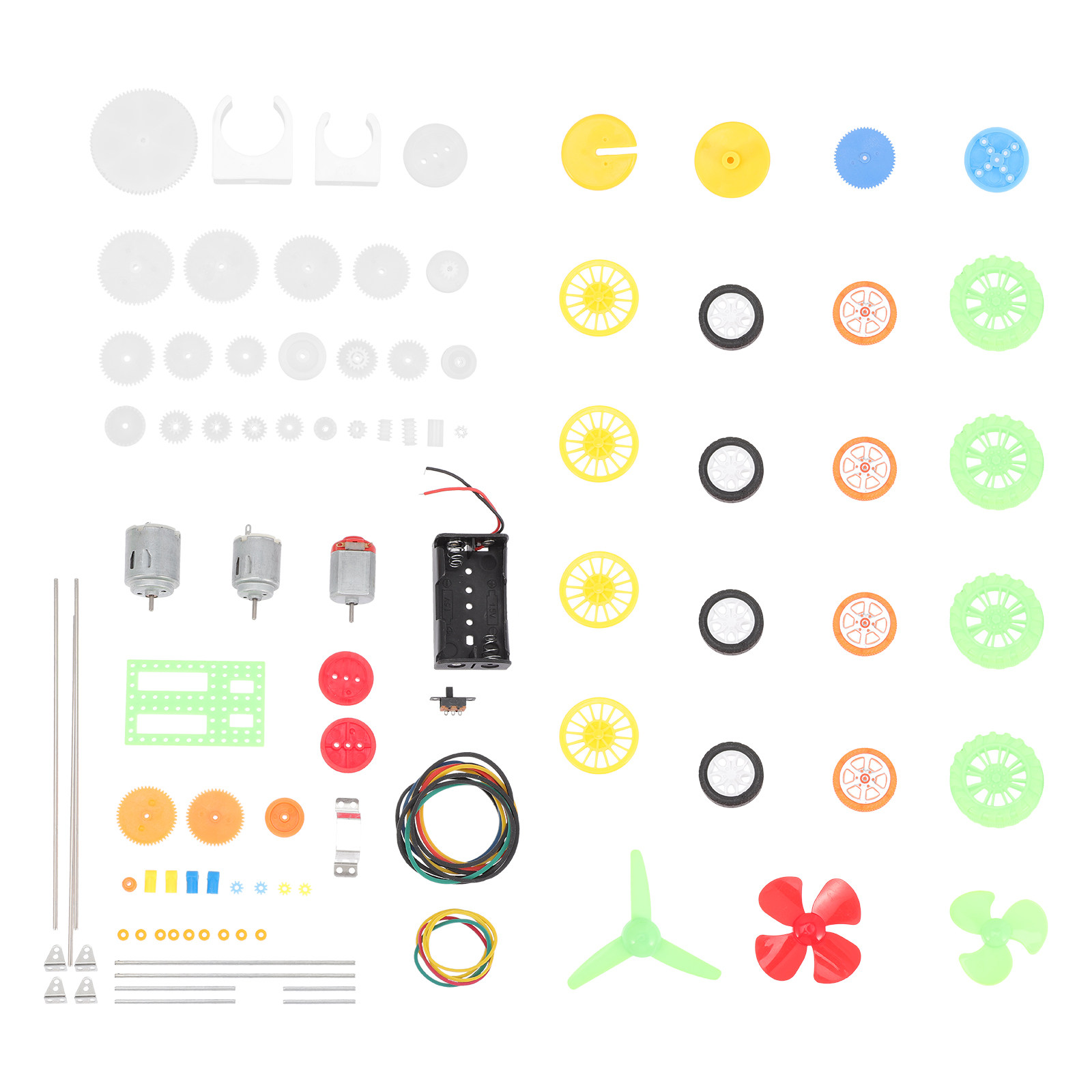 DC Motor Kit 112Pcs Plastic Wh - Science Kit 评论和价格