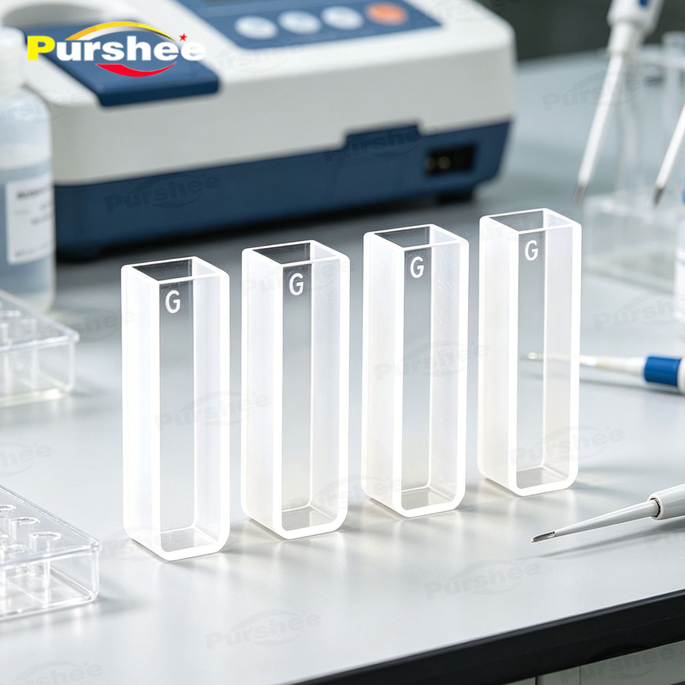 4 PCS Glass Cuvettes Cells 1/2 - Science Kit 评论和价格