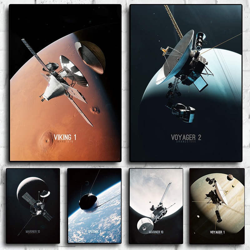 Solar System Exploration Canva - Star Map Poster 评论和价格