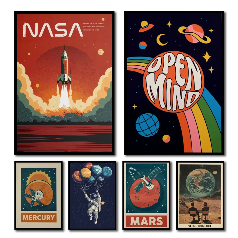 1pc Retro Solar System Planet  - Star Map Poster 评论和价格